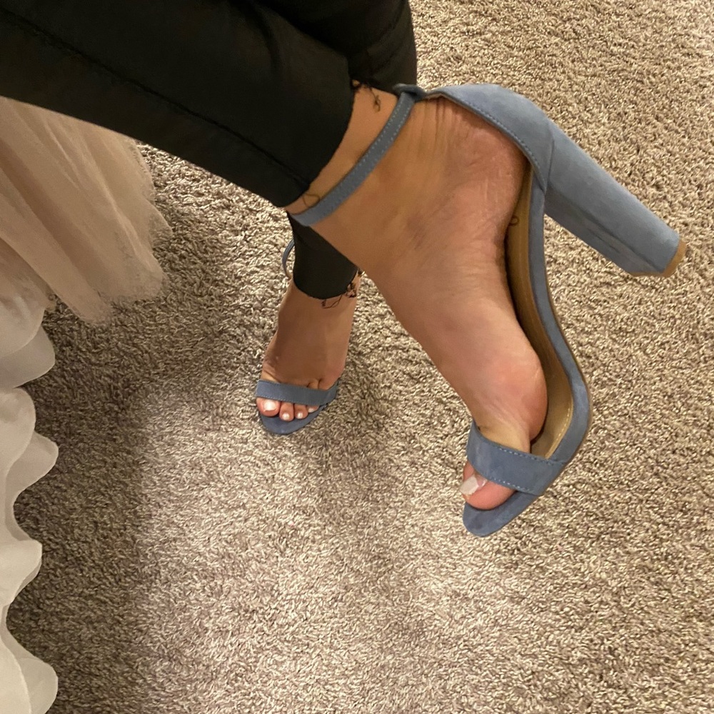Blue heels from lulus